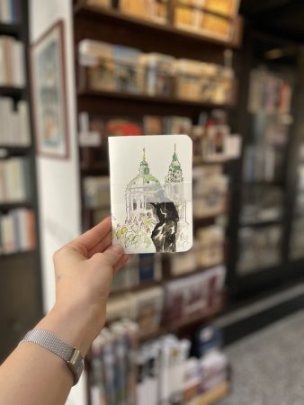 Sešit - Praha - Martina Skala - čtyři druhy obálky