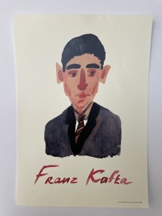 A3 Poster mit Rolle / Franz Kafka