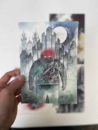 Sada pohlednic - pražská strašidla