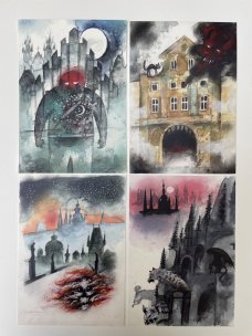 Postkartenset – Prager Gespenster