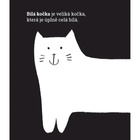 Černý kocour, bílá kočka
